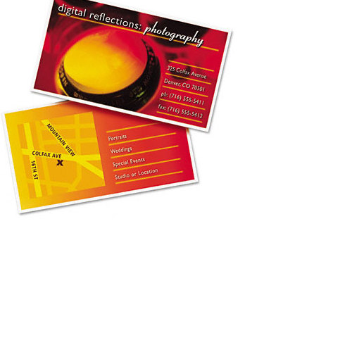 Avery Two sided Printable Clean Edge Business Cards AVE8865 Shoplet
