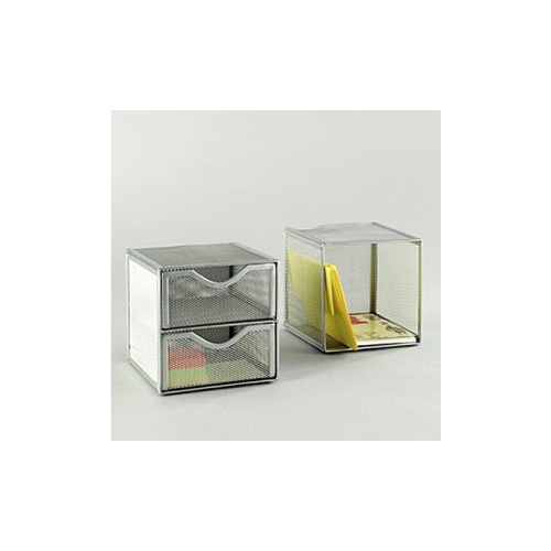 ELDON OFFICE PRODUCTS Expression Wire Mesh 2Drawer Cube ELD9E5600PEWT