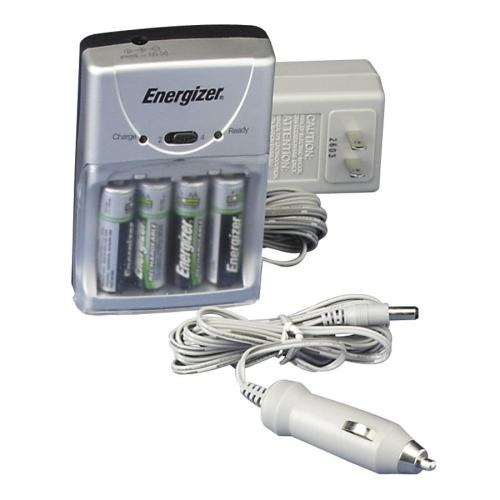 Eveready NiMH/NiCD Car Charger, Silver/Black EVECHCARCP4