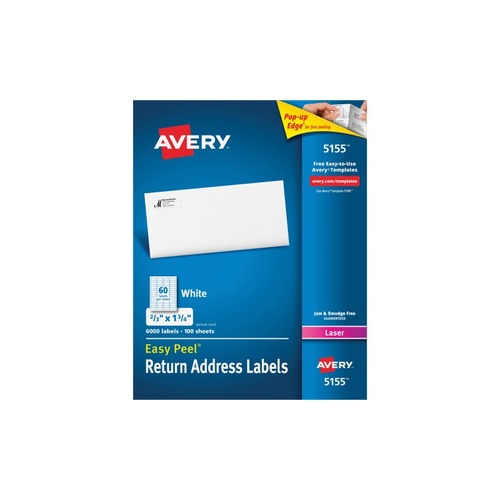 Avery Easy Peel Return Address Label AVE5155