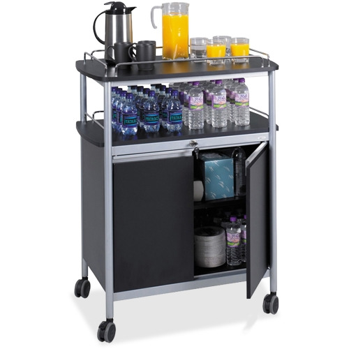 Safco Mobile Beverage Cart SAF8964BL Easy Ordering